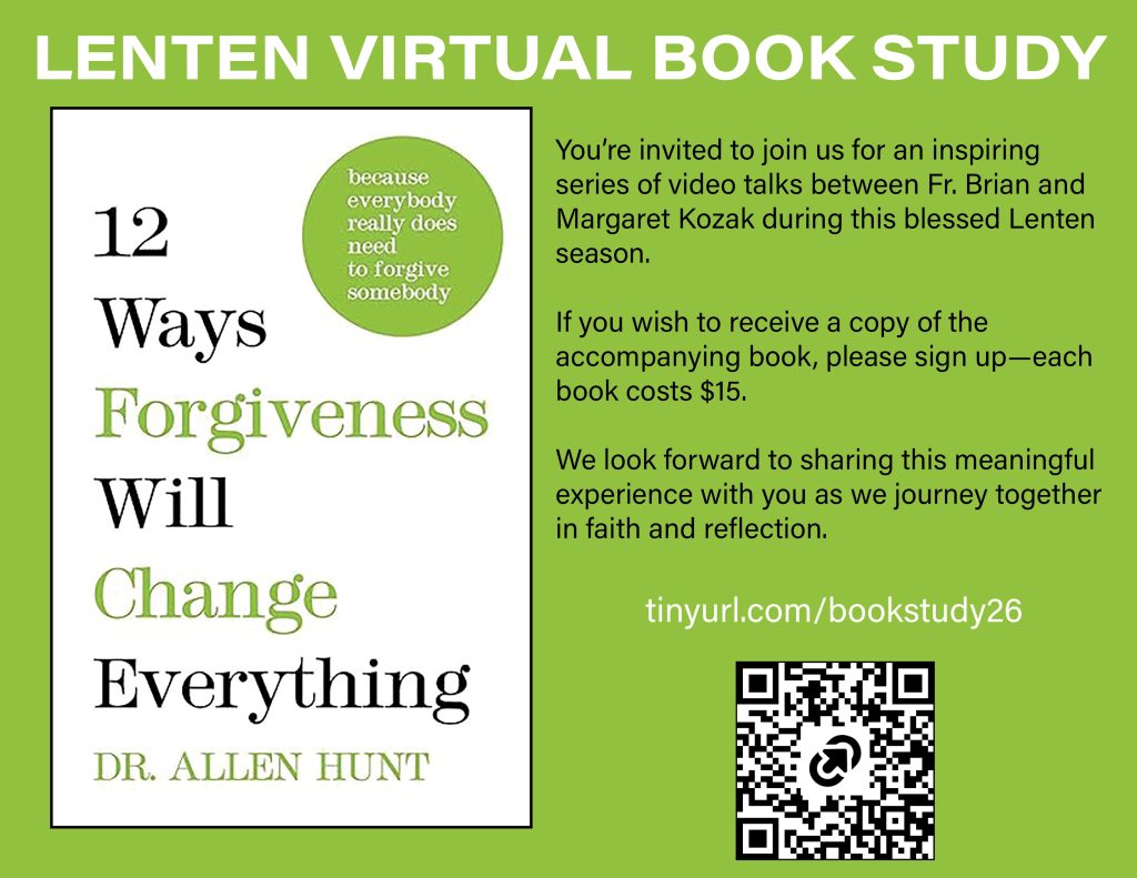 Lenten Virtual Book Study – 12 Ways Forgiveness Changes Everything